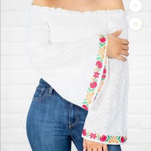 HERENCIA CLOTHING Bell Sleeve Bodysuit